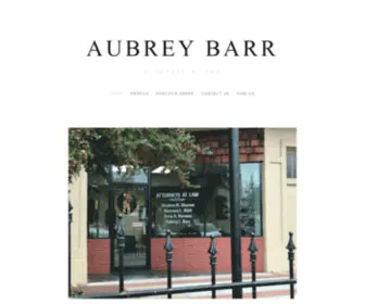 Aubreybarr.com(AUBREY BARR) Screenshot