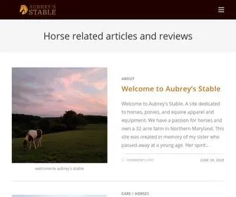 Aubreysstable.com(Aubrey's Stable) Screenshot