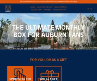 Auburnbox.com(Auburn gift box delivered monthly. AuburnBox) Screenshot