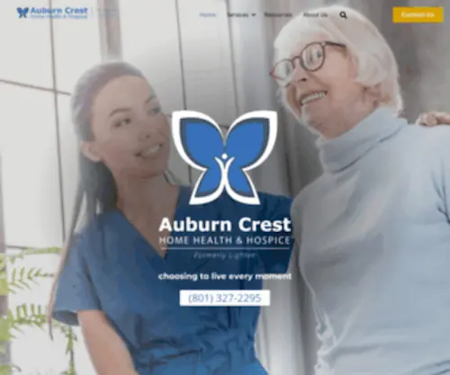 Auburncrestutah.com(Auburn Crest Utah Home Health & Hospice. Our mission) Screenshot