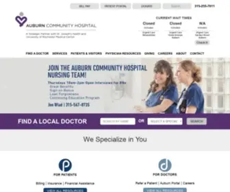 Auburnhospital.org(Auburn Community Hospital) Screenshot