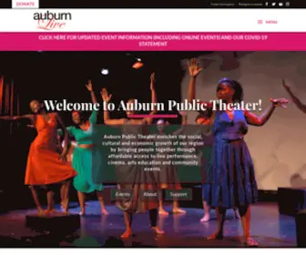 Auburnpublictheater.com(Our Mission) Screenshot