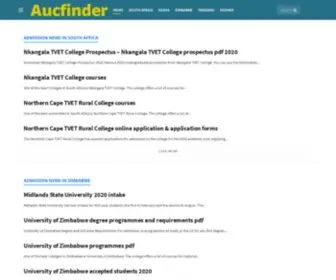 AucFinder.com(College directory) Screenshot