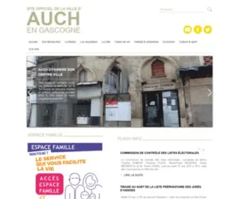Auch.fr(Site officiel de la Ville d'Auch) Screenshot