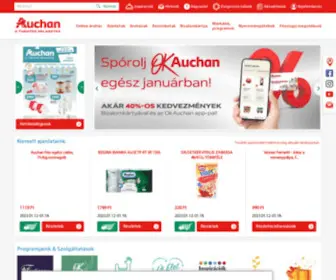 Auchan.hu(Főoldal) Screenshot