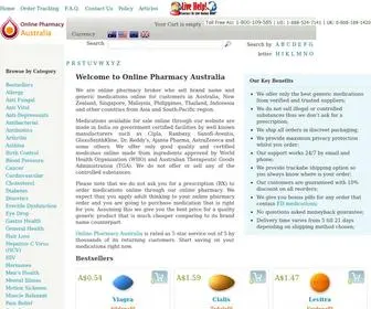 Auchemist.com(Australian Pharmacy) Screenshot