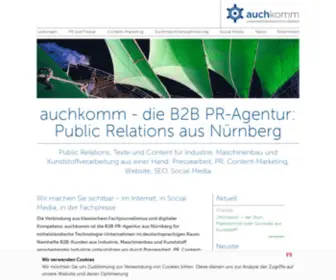 Auchkomm.com(Auchkomm B2B seit 2001) Screenshot