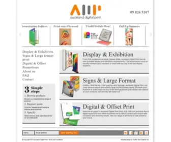 Aucklanddigitalprint.co.nz(Auckland Digital Print) Screenshot