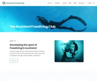 Aucklandfreediving.co.nz(Auckland Freediving Club) Screenshot