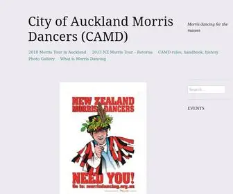 Aucklandmorris.org.nz(City of Auckland Morris Dancers (CAMD)) Screenshot