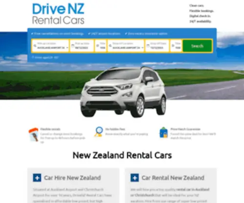 Aucklandrentalcars.co.nz(Car Hire Rental New Zealand Car Rental New Zealand Auckland Airport Car Rentals) Screenshot