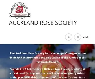 Aucklandrosesociety.org.nz(Auckland Rose Society) Screenshot