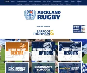 Aucklandrugby.co.nz(Auckland Rugby Union) Screenshot