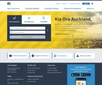 Aucklandtransport.govt.nz(Auckland Transport is responsible for Auckland's transport services (excluding state highways)) Screenshot