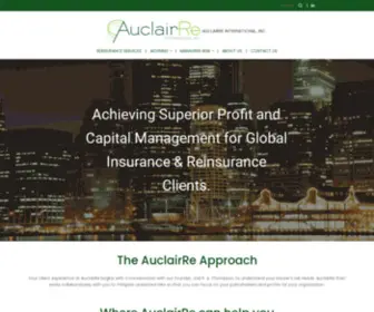 Auclairre.com(AuclairRe International) Screenshot