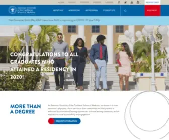Aucmed.edu(American University of the Caribbean) Screenshot