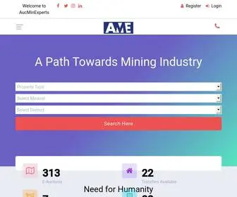 Aucminexperts.com(A Path to Mining Industry) Screenshot