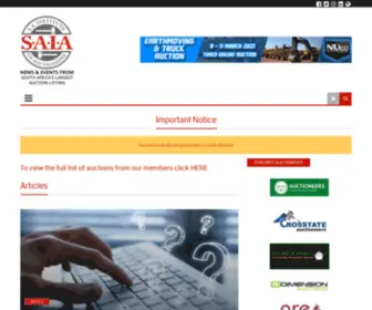Auctionblog.co.za(Auctioneering News & Events From SAIA) Screenshot