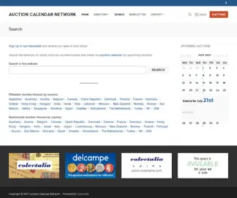 Auctioncalendar.net(Stamp and coin auctions) Screenshot