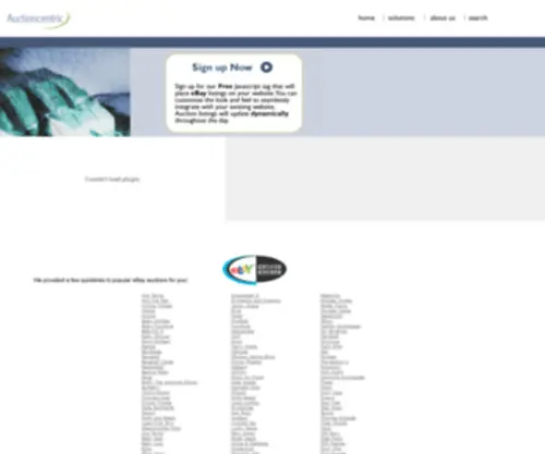 Auctioncentric.com(Dynamic Content) Screenshot