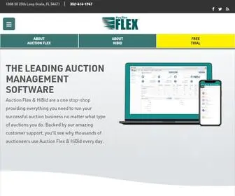 Auctionflex.com(Auction Flex combines powerful live auction management software with an online platform) Screenshot