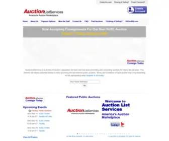 Auctionlistservices.com(Auction Liquidation Services) Screenshot