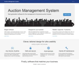 Auctionmanagementsystem.com(Auction Management System) Screenshot