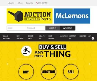 Auctionperth.com(McLernons Auction Perth) Screenshot