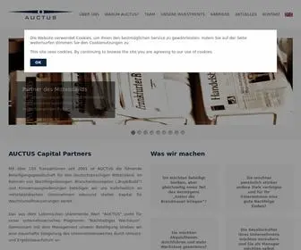 Auctus.com(AUCTUS Private Equity) Screenshot