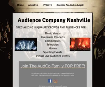 Audconashville.com(Audience Company Nashville) Screenshot