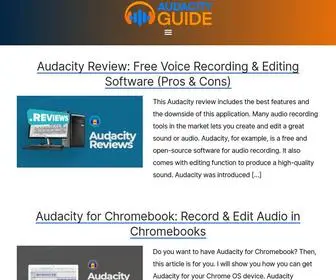 Audacityguide.com(Audacity Guide) Screenshot