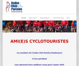 Audax-Club-Parisien.com(Audax Club Parisien Randonneur) Screenshot