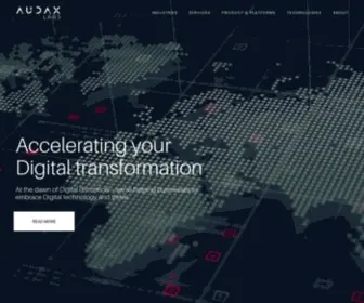 Audaxlabs.com(Technology Labs) Screenshot