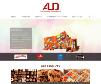 Aud.com.sg(Distributors of Confectionery) Screenshot
