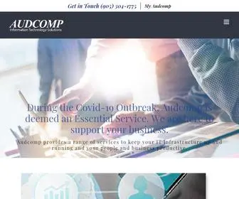 Audcomp.com(Our team of dedicated professionals) Screenshot