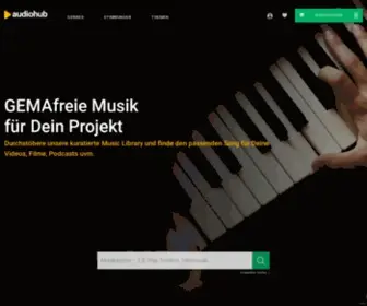 Audeeyah.de(GEMAfreie Musik professionell & günstig für Videos) Screenshot