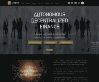 Audefi.finance(Home) Screenshot