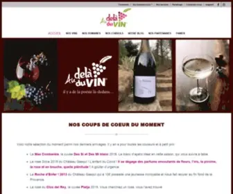 Audeladuvin.com(Vins) Screenshot