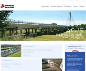 Audenasa.es(Autopistas de Navarra) Screenshot