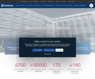Audencia.com(Ecole Supérieure de Commerce à Nantes) Screenshot