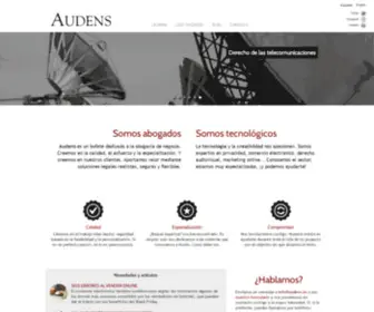 Audens.es(Abogados especializados en derecho de las nuevas tecnologías e Internet) Screenshot