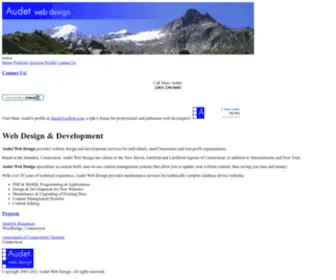 Audetwebdesign.com(Audet Website Design Services for New Haven) Screenshot