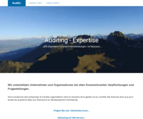 Audex.ch(Assistance Audit Expertise) Screenshot
