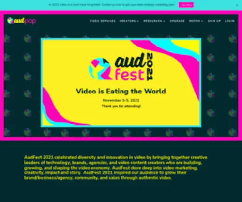 Audfest.com(AudFest 2021) Screenshot