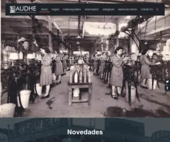 Audhe.org.uy(Asociación Uruguaya de Historia Económica) Screenshot