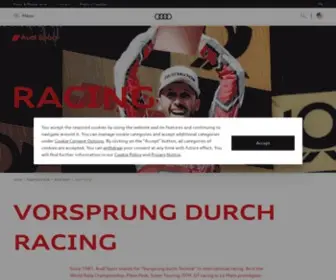 Audi-Motorsport.com(Audi racing) Screenshot