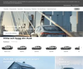 Audi.se(Upptäck din nya Audi redan idag) Screenshot