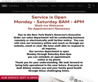 Audialbany.com(New 2019 & 2020 Luxury Audi Vehicles in Albany NY) Screenshot