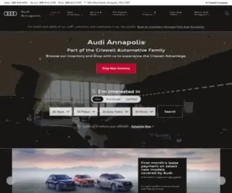 Audiannapolis.com(Audi Annapolis) Screenshot