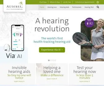 Audibel.com(Audibel Hearing Care Professionals Help You Hear and Live Better) Screenshot